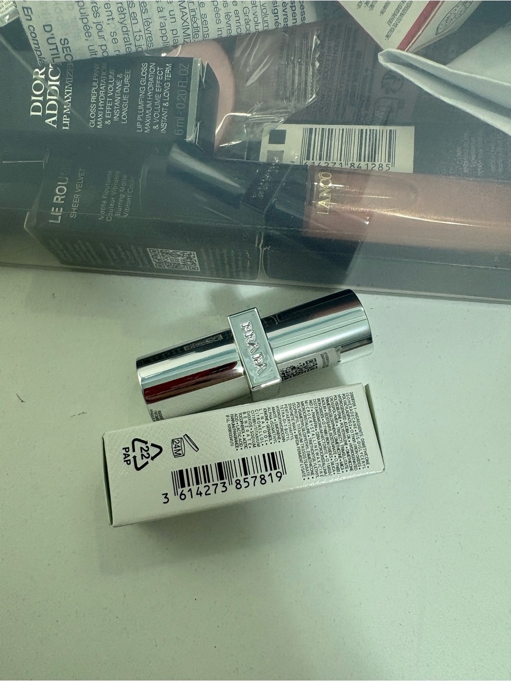 Prada Monochrome Soft Matte Lipstick - Warm Terracotta - Picture 7 of 8